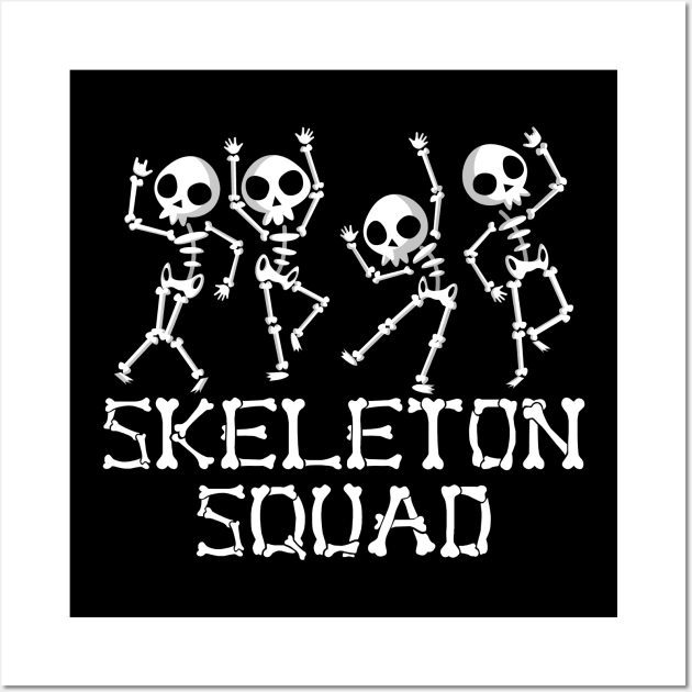 Skeleton Squad Wall Art by monolusi